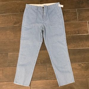 Womens Gap cropped striped pant